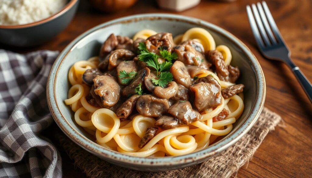 round steak stroganoff